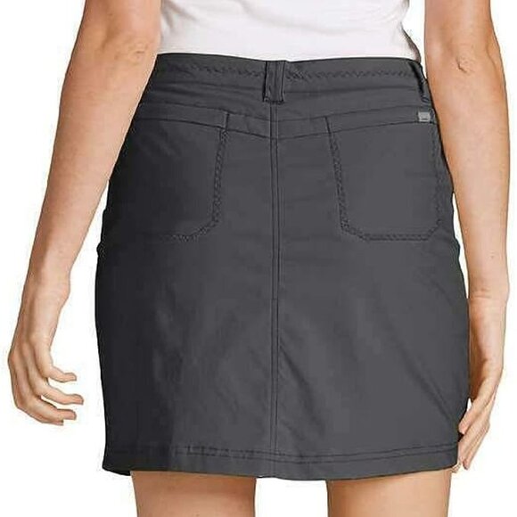 Eddie Bauer Women's Adventurer 2.0 Skort Size 8 Dark Smoke UPF - Picture 3 of 12